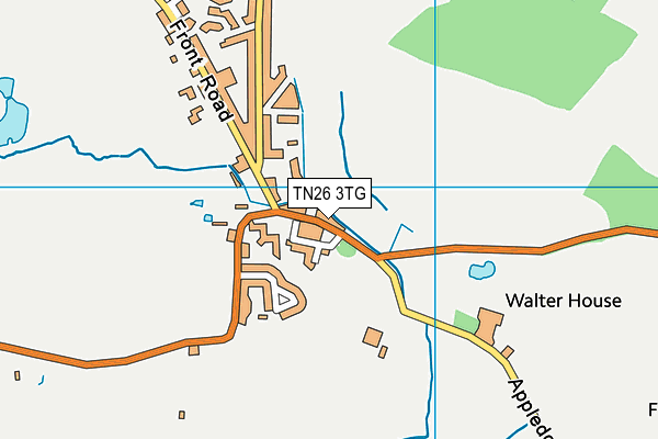 TN26 3TG map - OS VectorMap District (Ordnance Survey)