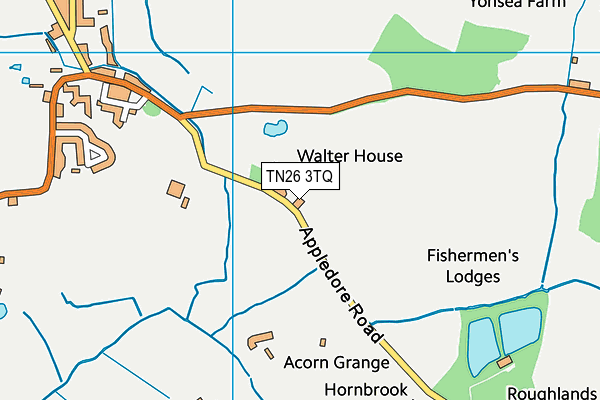 TN26 3TQ map - OS VectorMap District (Ordnance Survey)