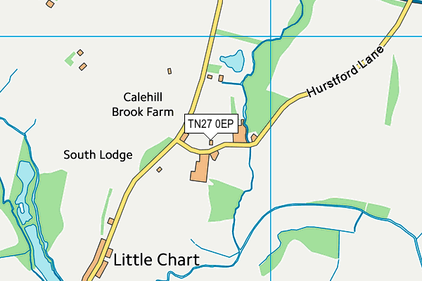 TN27 0EP map - OS VectorMap District (Ordnance Survey)