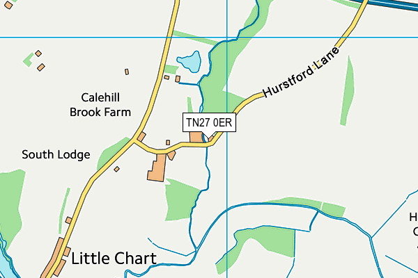 TN27 0ER map - OS VectorMap District (Ordnance Survey)