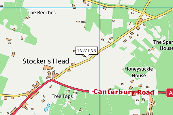 TN27 0NN map - OS VectorMap District (Ordnance Survey)