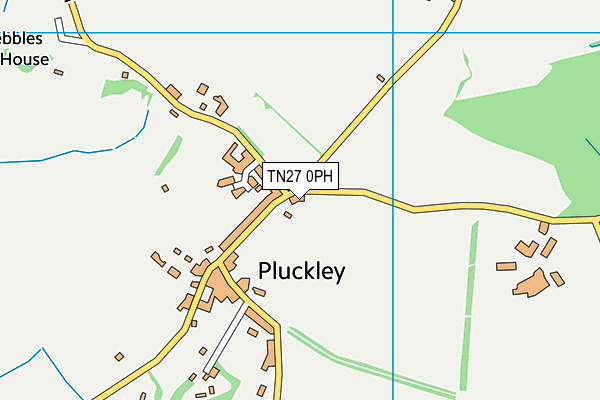 TN27 0PH map - OS VectorMap District (Ordnance Survey)