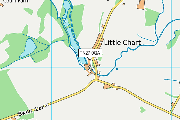 TN27 0QA map - OS VectorMap District (Ordnance Survey)