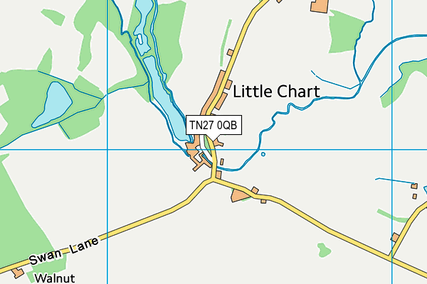 TN27 0QB map - OS VectorMap District (Ordnance Survey)