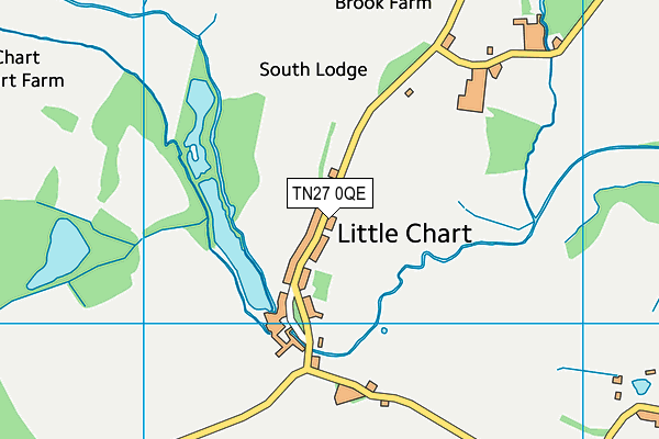 TN27 0QE map - OS VectorMap District (Ordnance Survey)
