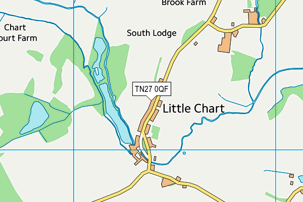 TN27 0QF map - OS VectorMap District (Ordnance Survey)