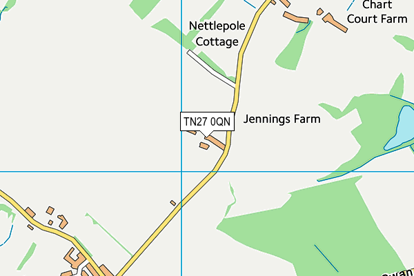 TN27 0QN map - OS VectorMap District (Ordnance Survey)