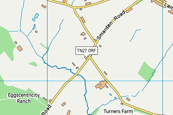 TN27 0RF map - OS VectorMap District (Ordnance Survey)