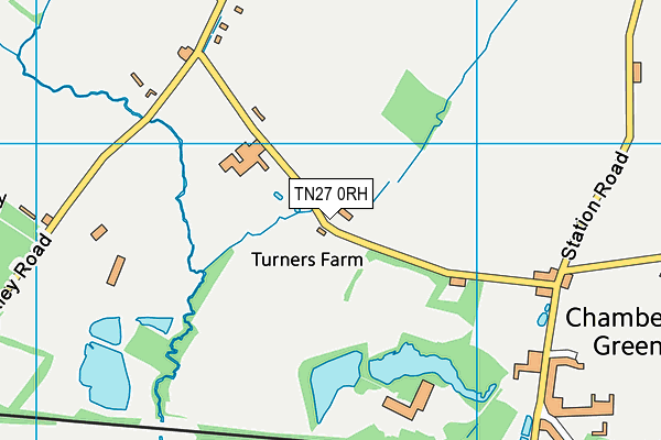 TN27 0RH map - OS VectorMap District (Ordnance Survey)