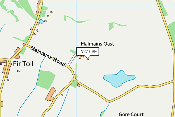 TN27 0SE map - OS VectorMap District (Ordnance Survey)