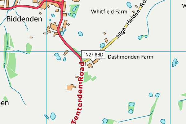 TN27 8BD map - OS VectorMap District (Ordnance Survey)