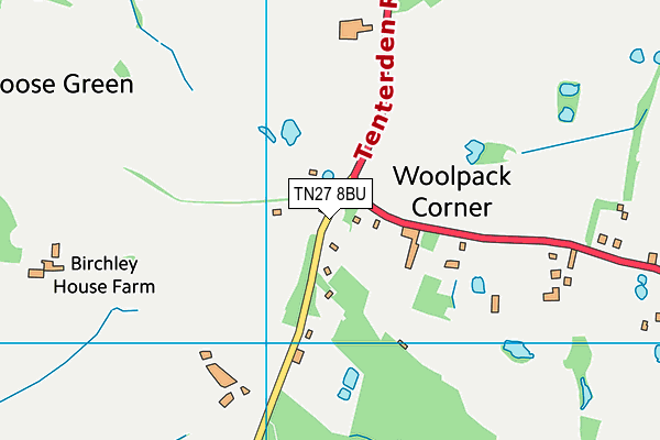TN27 8BU map - OS VectorMap District (Ordnance Survey)