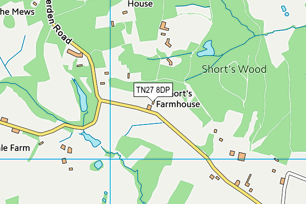 TN27 8DP map - OS VectorMap District (Ordnance Survey)