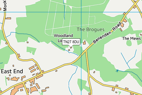 TN27 8DU map - OS VectorMap District (Ordnance Survey)