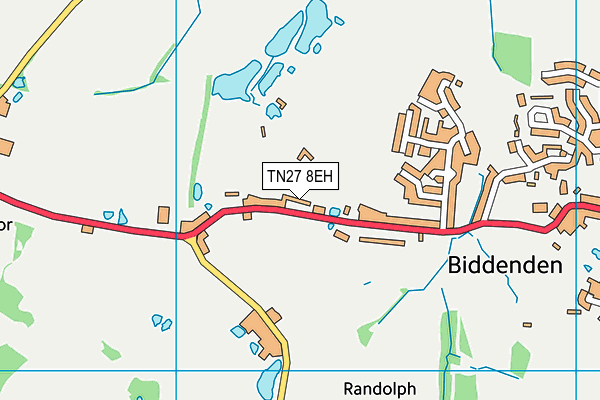 TN27 8EH map - OS VectorMap District (Ordnance Survey)