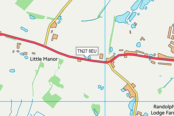TN27 8EU map - OS VectorMap District (Ordnance Survey)