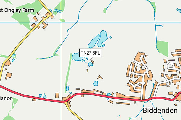 TN27 8FL map - OS VectorMap District (Ordnance Survey)