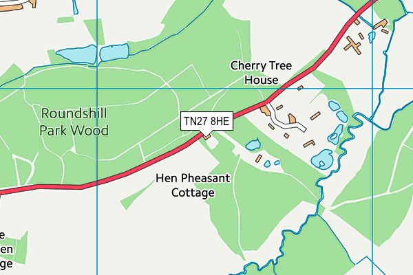 TN27 8HE map - OS VectorMap District (Ordnance Survey)