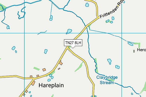TN27 8LH map - OS VectorMap District (Ordnance Survey)
