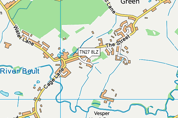 TN27 8LZ map - OS VectorMap District (Ordnance Survey)