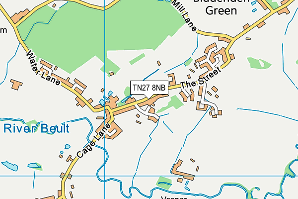 TN27 8NB map - OS VectorMap District (Ordnance Survey)