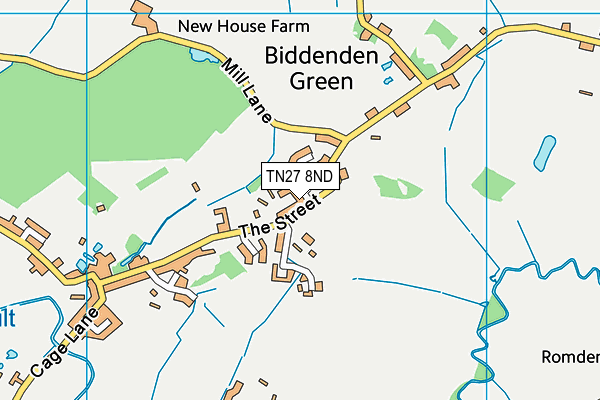 Cornes Meadow map (TN27 8ND) - OS VectorMap District (Ordnance Survey)