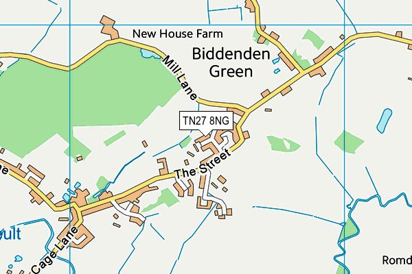 TN27 8NG map - OS VectorMap District (Ordnance Survey)