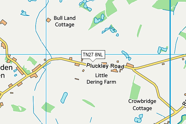 TN27 8NL map - OS VectorMap District (Ordnance Survey)