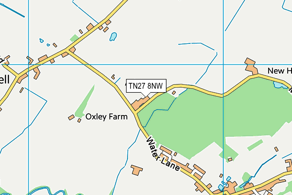 TN27 8NW map - OS VectorMap District (Ordnance Survey)