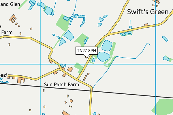 TN27 8PH map - OS VectorMap District (Ordnance Survey)