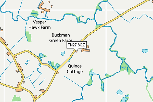 TN27 8QZ map - OS VectorMap District (Ordnance Survey)