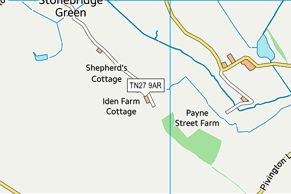 TN27 9AR map - OS VectorMap District (Ordnance Survey)