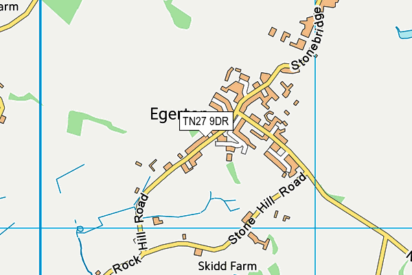 Egerton Church of England Primary School map (TN27 9DR) - OS VectorMap District (Ordnance Survey)