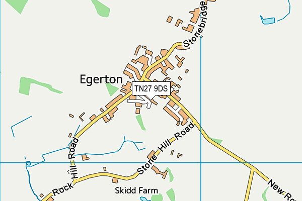 Egerton Sports Pavilion map (TN27 9DS) - OS VectorMap District (Ordnance Survey)