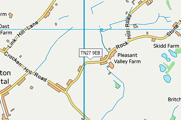 TN27 9EB map - OS VectorMap District (Ordnance Survey)