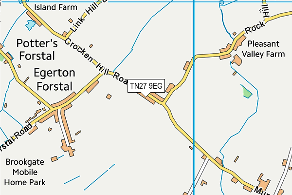 TN27 9EG map - OS VectorMap District (Ordnance Survey)