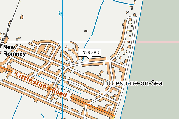 TN28 8AD map - OS VectorMap District (Ordnance Survey)