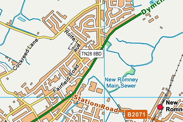 TN28 8BD map - OS VectorMap District (Ordnance Survey)