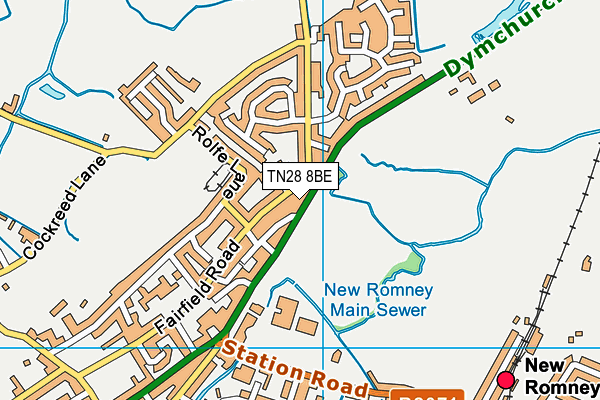 TN28 8BE map - OS VectorMap District (Ordnance Survey)