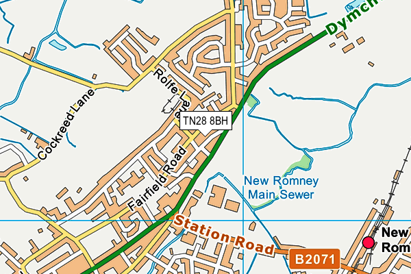 TN28 8BH map - OS VectorMap District (Ordnance Survey)