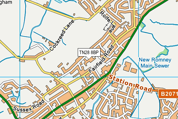 St Nicholas Church of England Primary Academy map (TN28 8BP) - OS VectorMap District (Ordnance Survey)