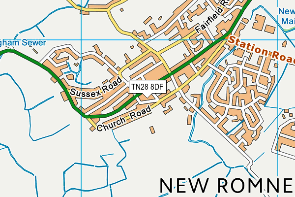 TN28 8DF map - OS VectorMap District (Ordnance Survey)