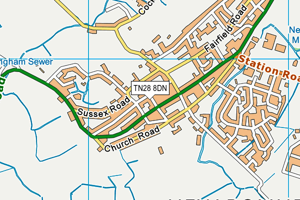 TN28 8DN map - OS VectorMap District (Ordnance Survey)