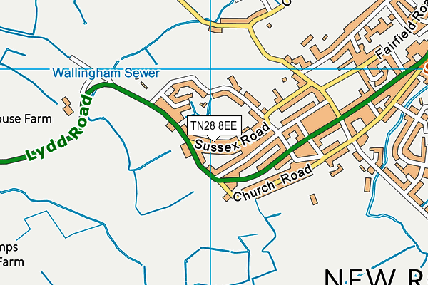 TN28 8EE map - OS VectorMap District (Ordnance Survey)