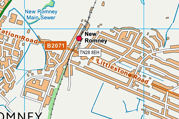 TN28 8EH map - OS VectorMap District (Ordnance Survey)