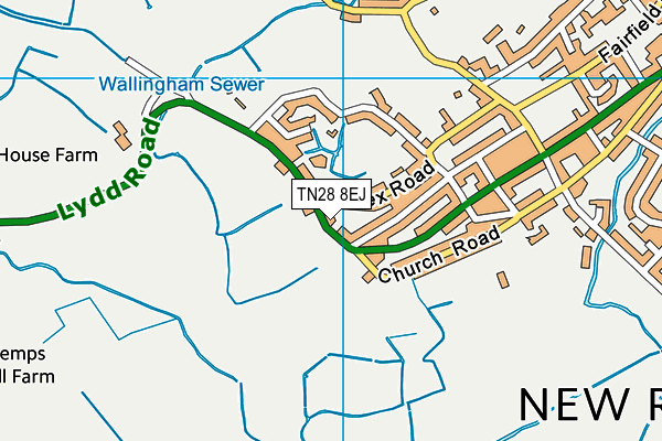 TN28 8EJ map - OS VectorMap District (Ordnance Survey)