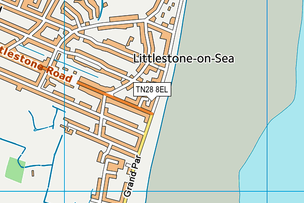 TN28 8EL map - OS VectorMap District (Ordnance Survey)
