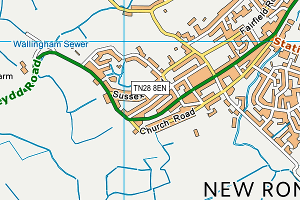 TN28 8EN map - OS VectorMap District (Ordnance Survey)