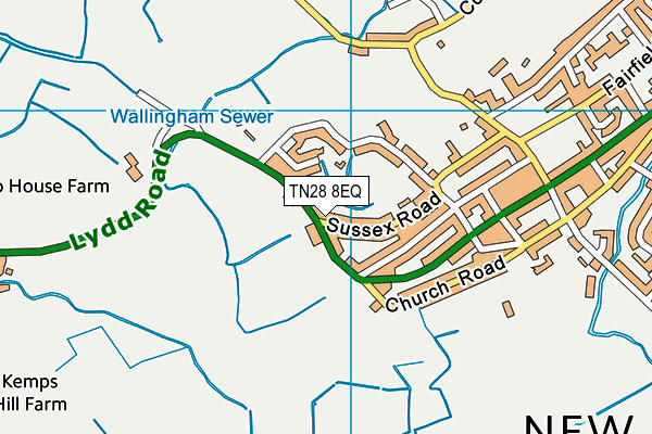 TN28 8EQ map - OS VectorMap District (Ordnance Survey)
