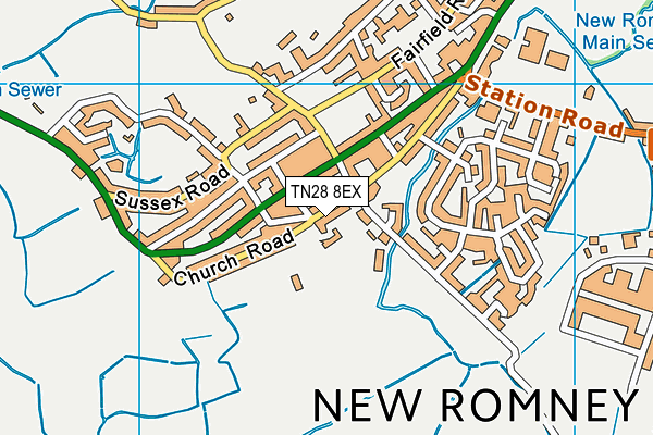 TN28 8EX map - OS VectorMap District (Ordnance Survey)